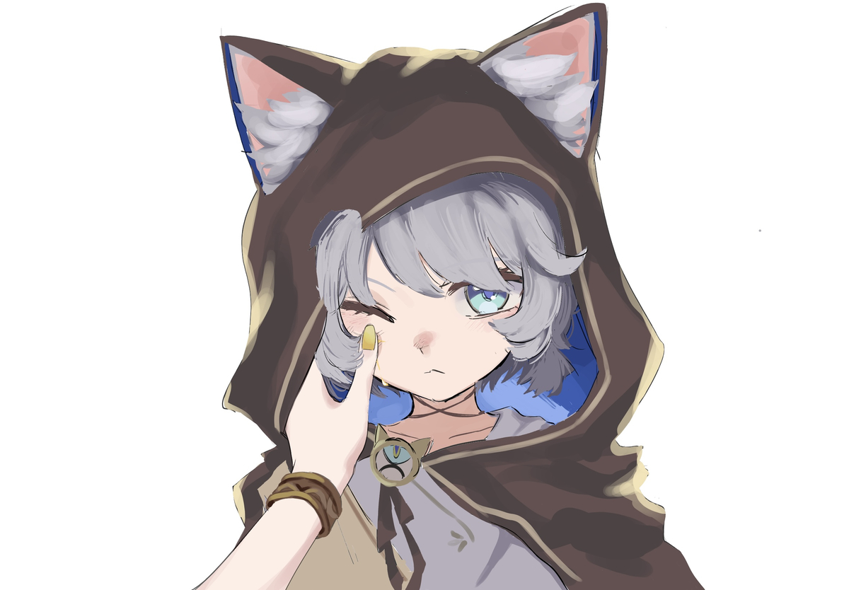 This is a pixiv picture whose title is 綺麗な顔に傷をつけないで.