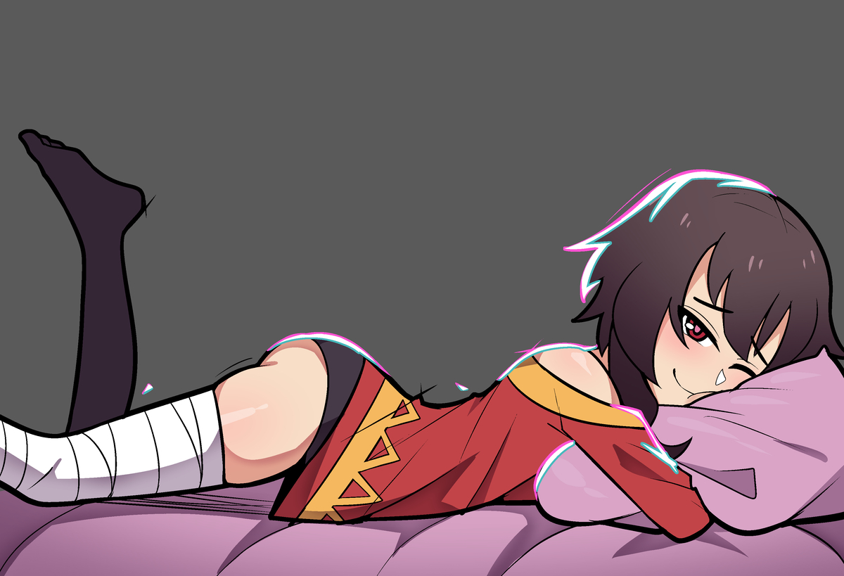 This is a pixiv picture whose title is megumin.