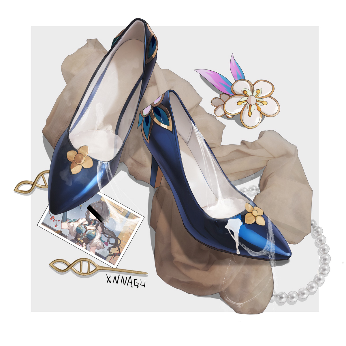 This is a pixiv picture whose title is 星铁 阮梅的掉落？.