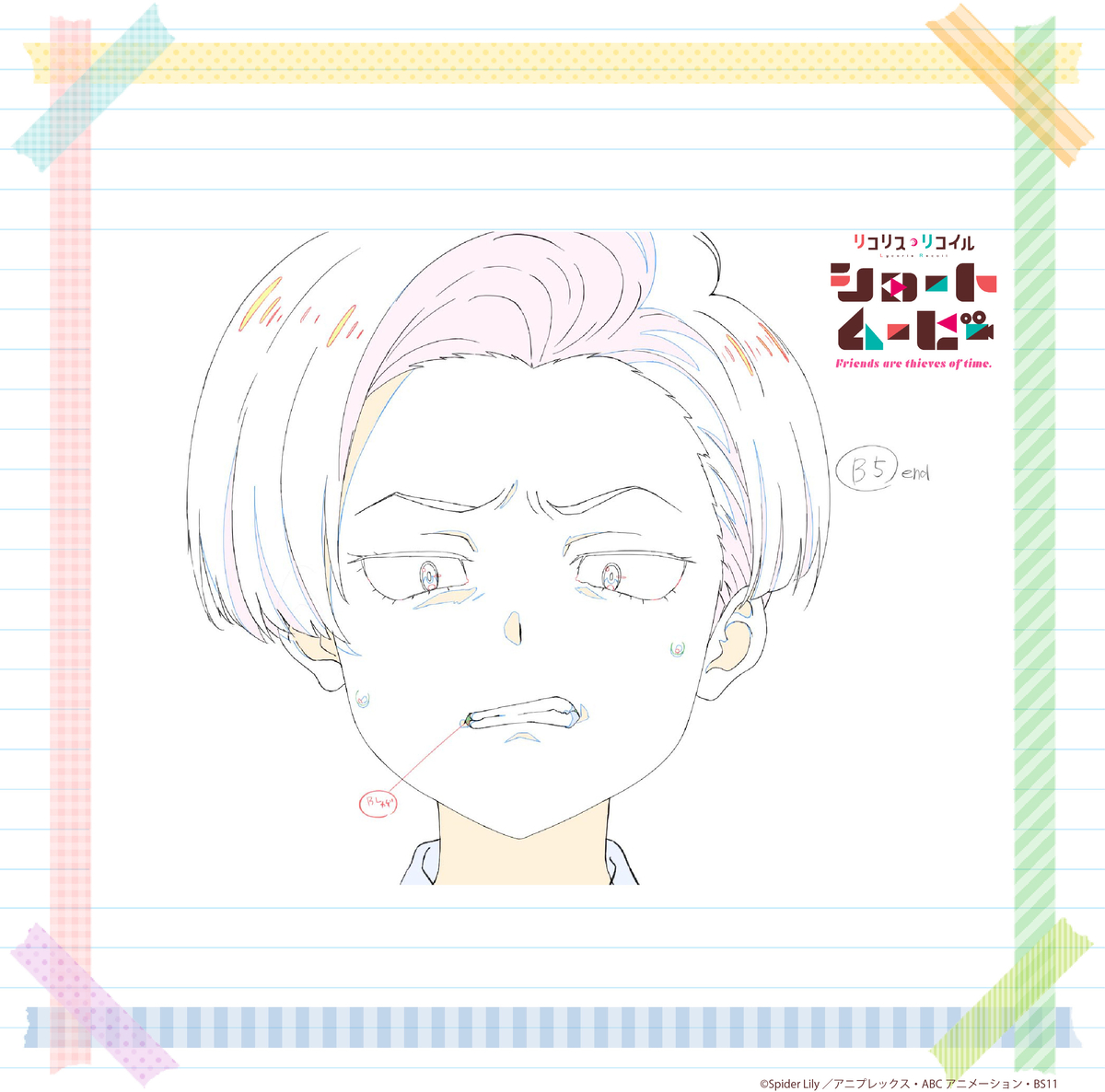 This is a pixiv picture whose title is 原画：ショートムービー第6話③.