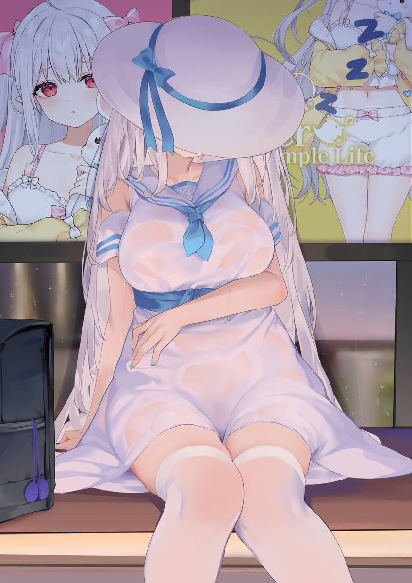 This is a pixiv picture whose title is 雨上がり.