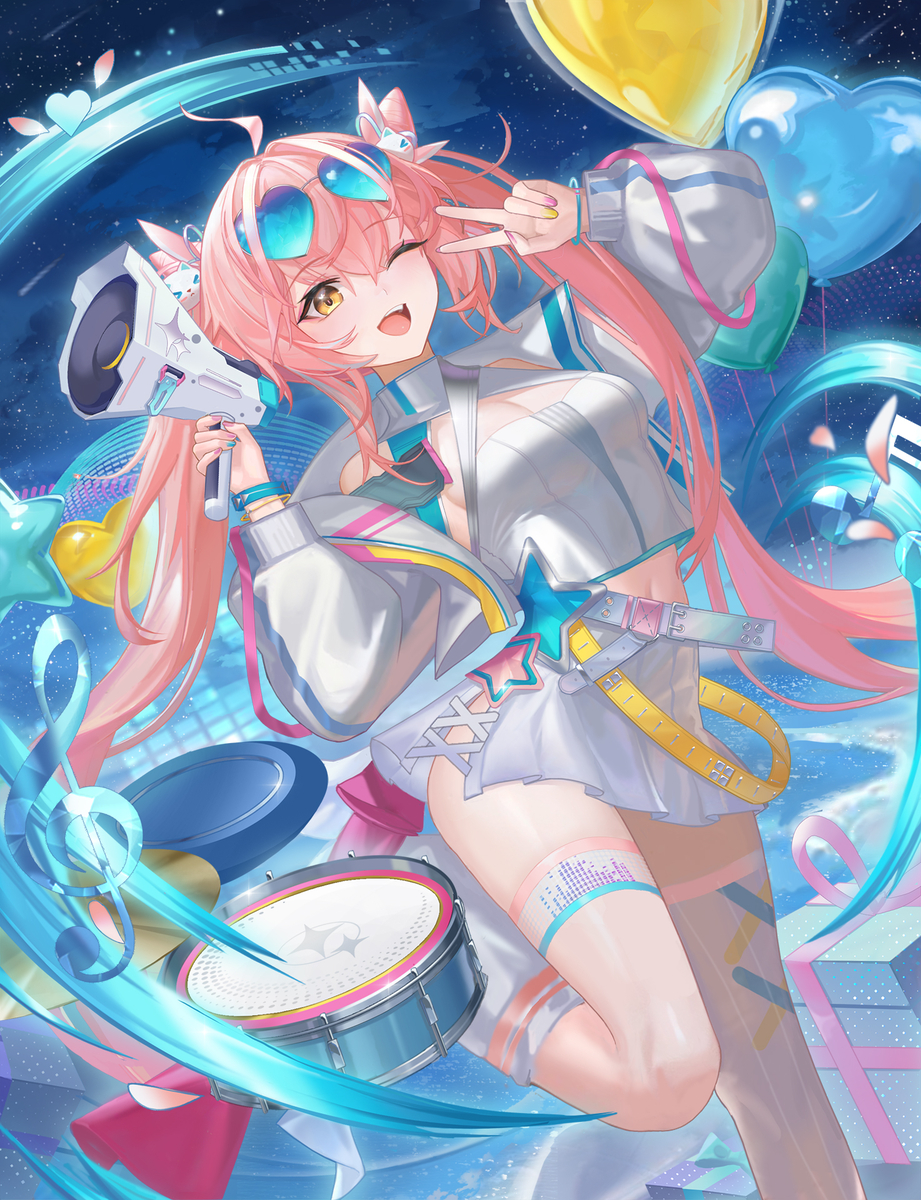 This is a pixiv picture whose title is 元气偶像少女（百分之一系列）.