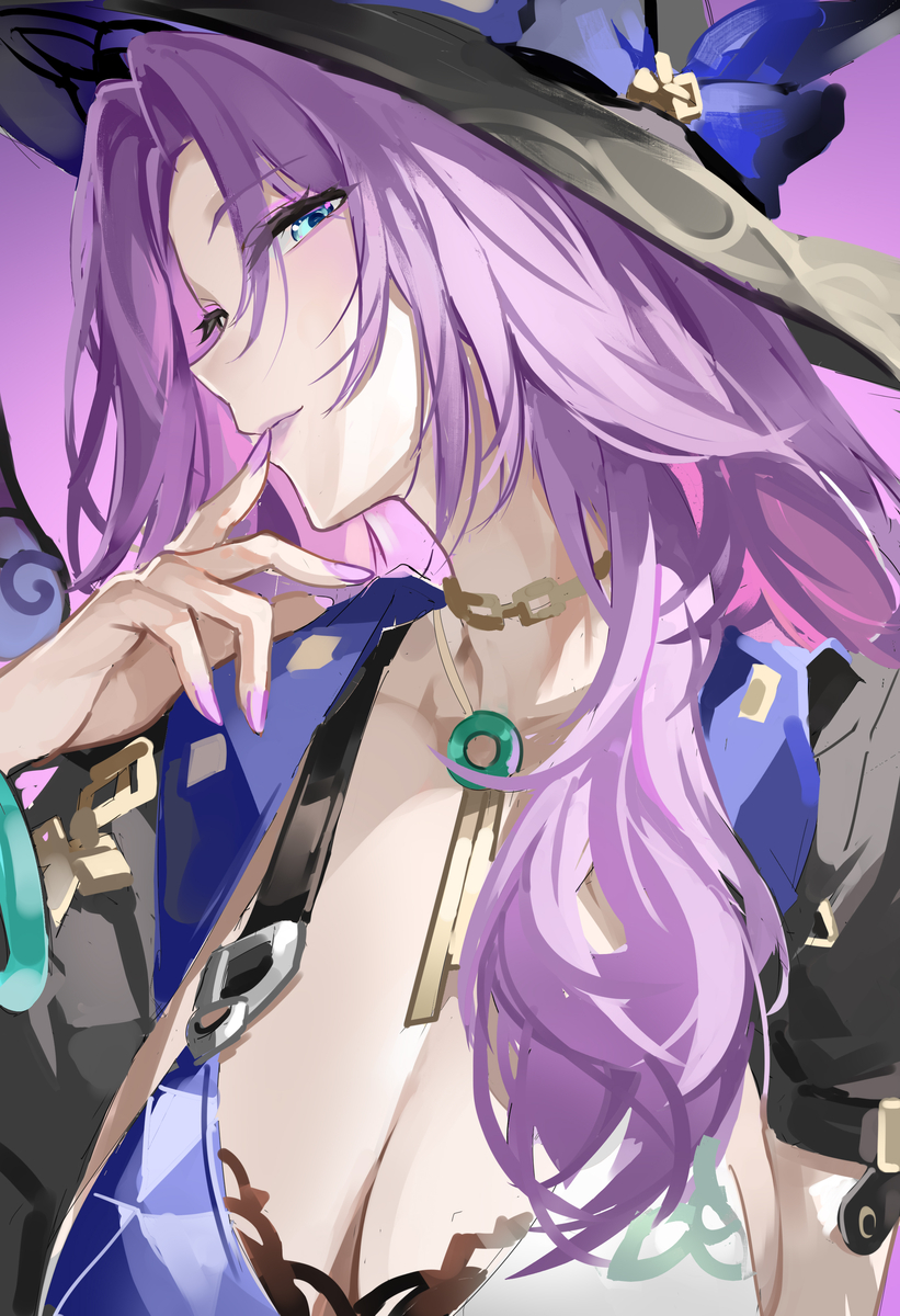 This is a pixiv picture whose title is 慈玉女士.