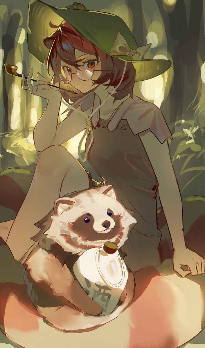 This is a pixiv picture whose title is 百日绘-day47 二岩猯藏.