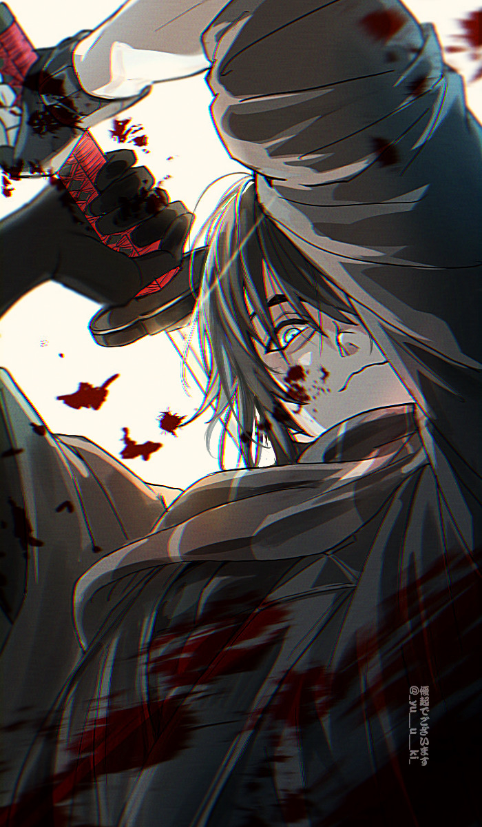 This is a pixiv picture whose title is 孫六兼元.