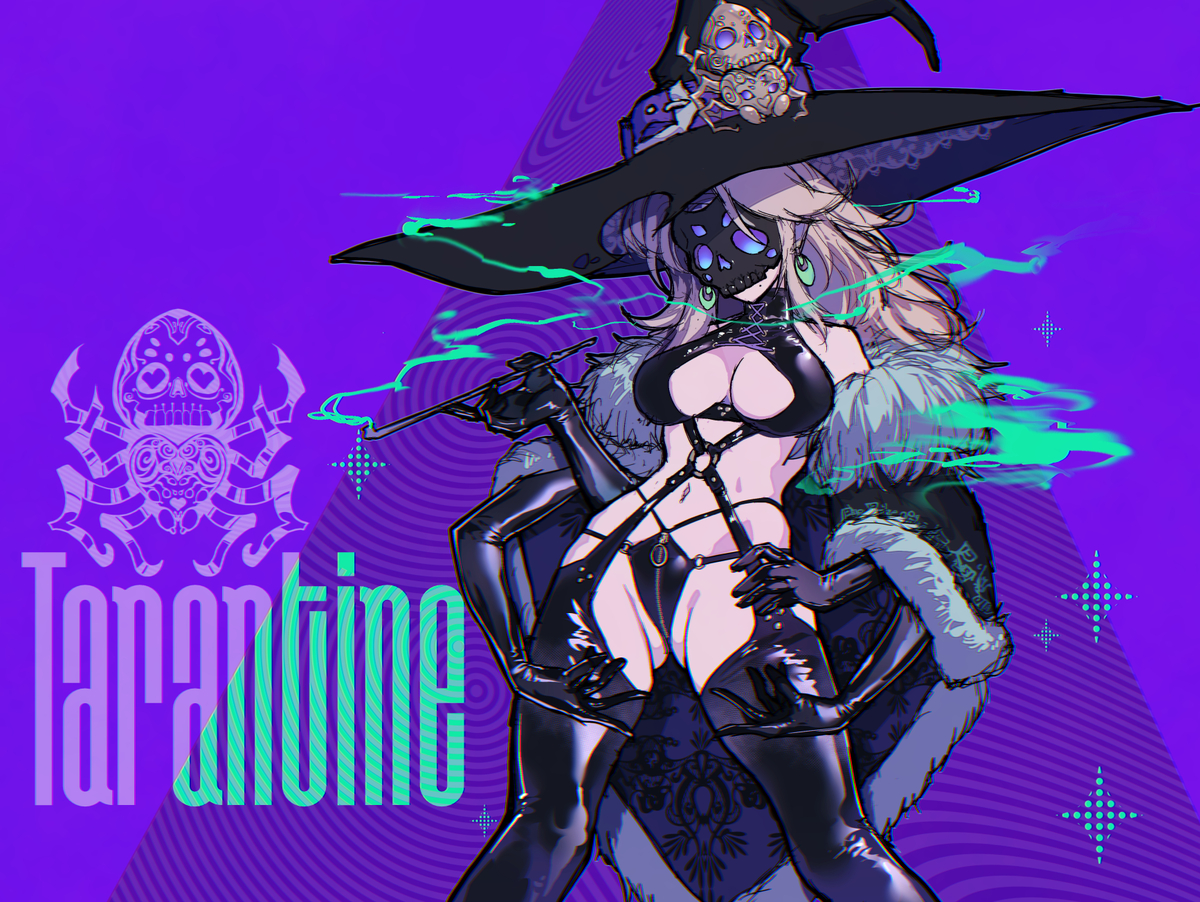 This is a pixiv picture whose title is ＜蜘蛛の魔女＞タランティーヌさん.
