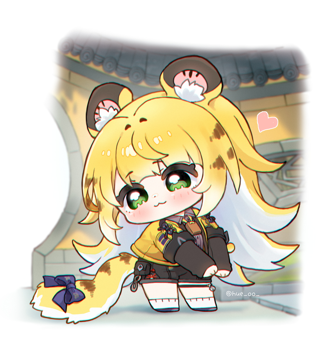 This is a pixiv picture whose title is 🐯💛.