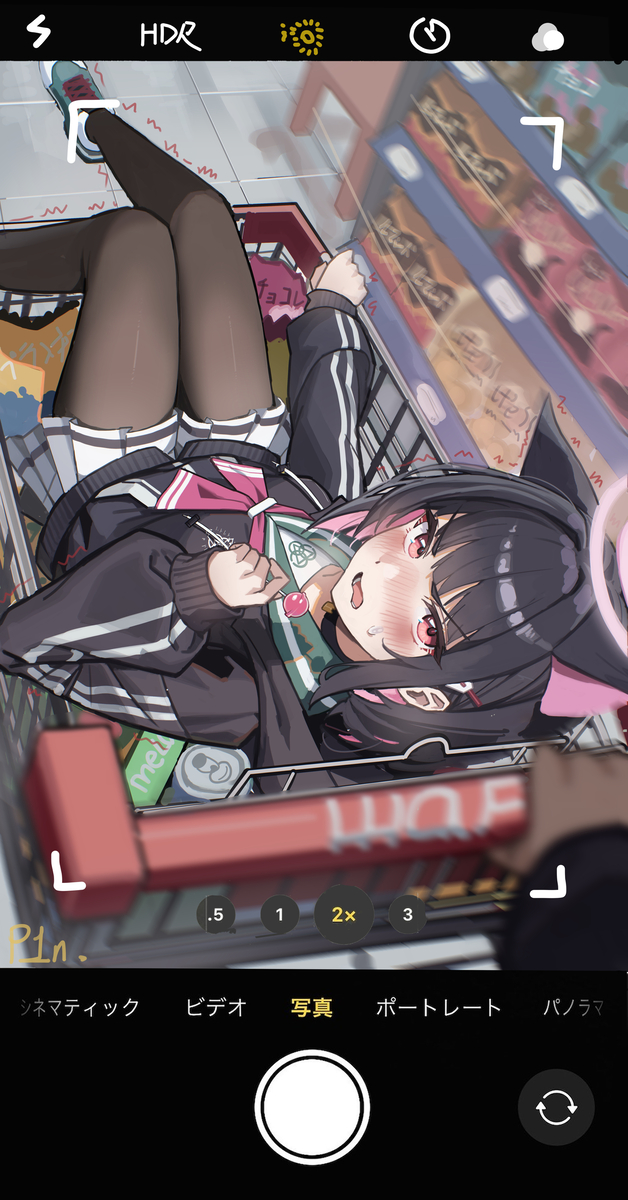 This is a pixiv picture whose title is カズサちゃんを連れて買い物に行くぞ！.