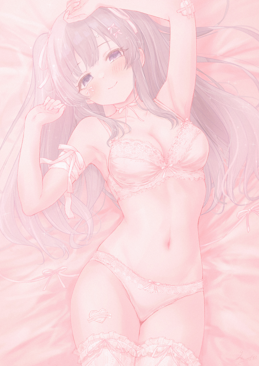 This is a pixiv picture whose title is 🎀𝐾𝑖𝑟𝑖𝑘𝑜🎀.