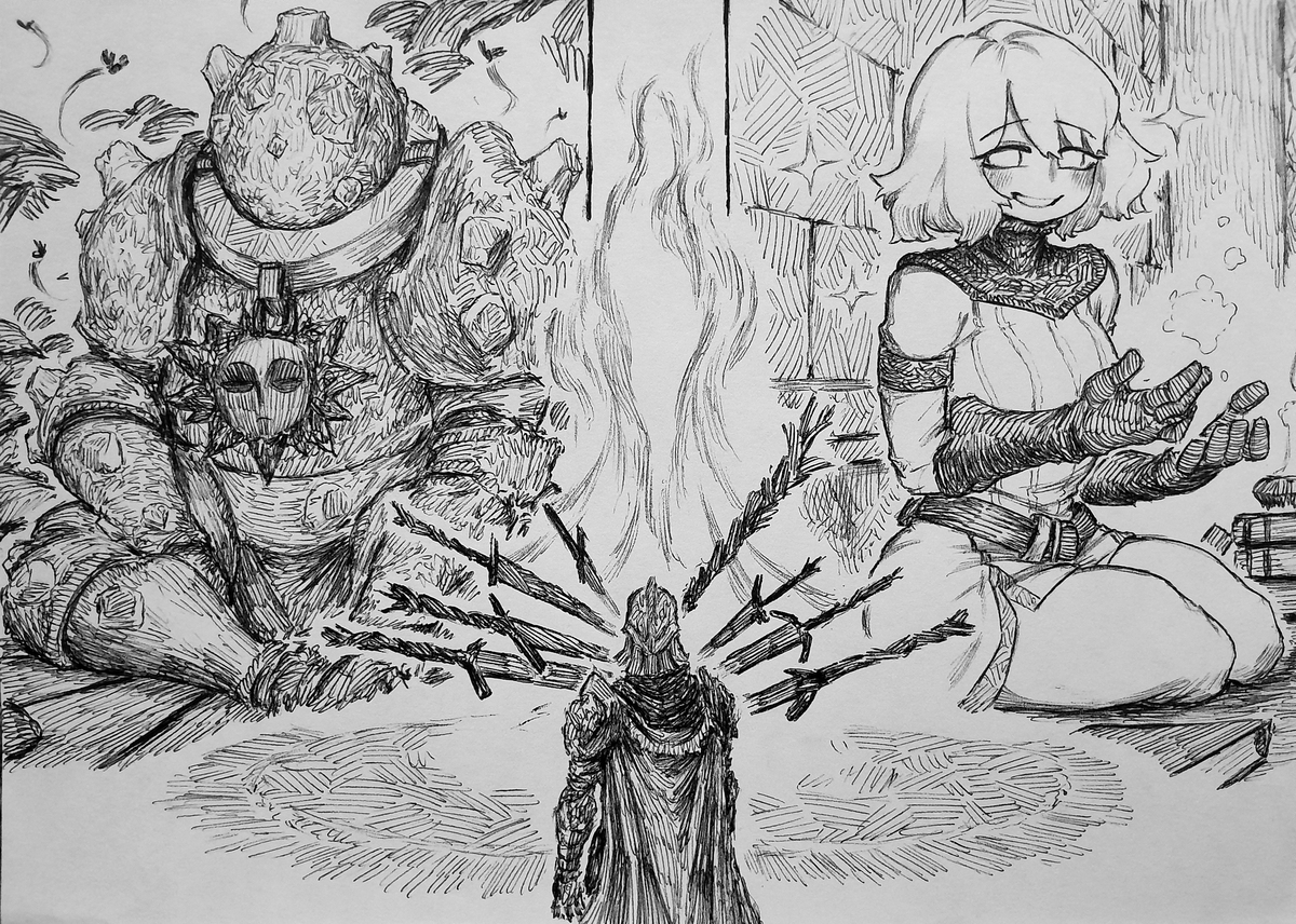 This is a pixiv picture whose title is Roundtable Crossroad.