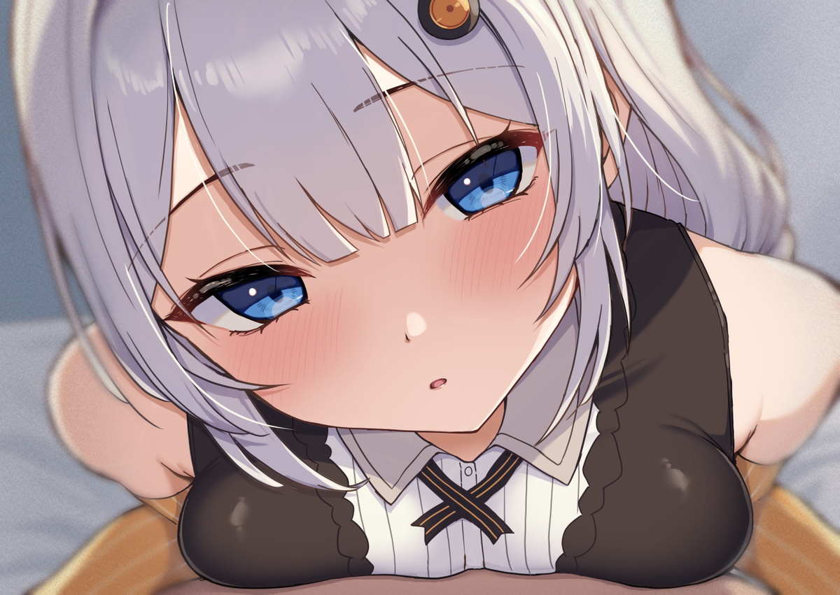 This is a pixiv picture whose title is ガチ恋距離.