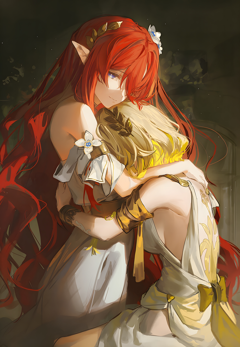 This is a pixiv picture whose title is 先生と弟子の物語.