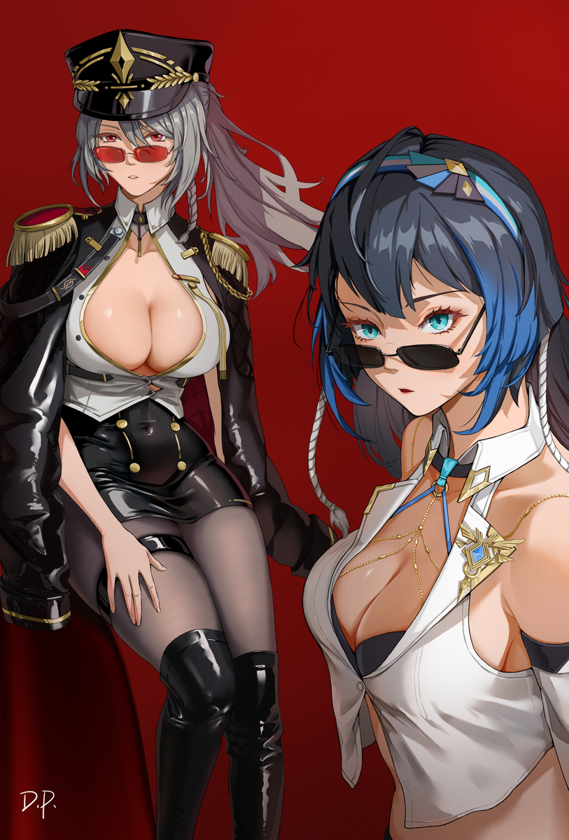 This is a pixiv picture whose title is 尘白禁区|凯西娅和奈莉德.