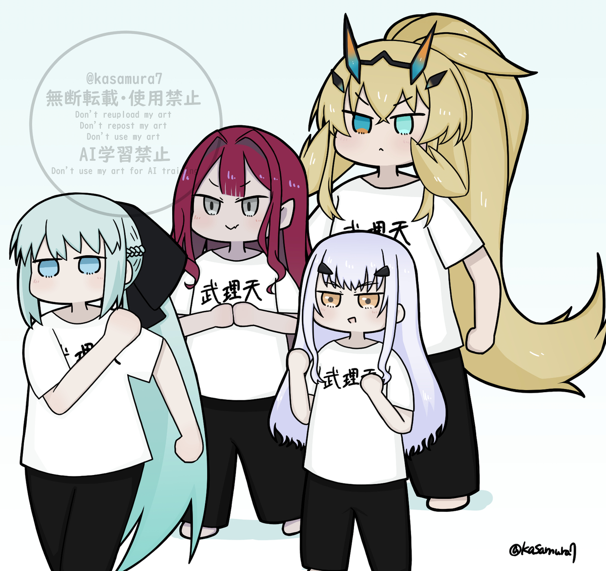 This is a pixiv picture whose title is 物理で殴るタイプのモルガンさんと妖精騎士の皆さん.