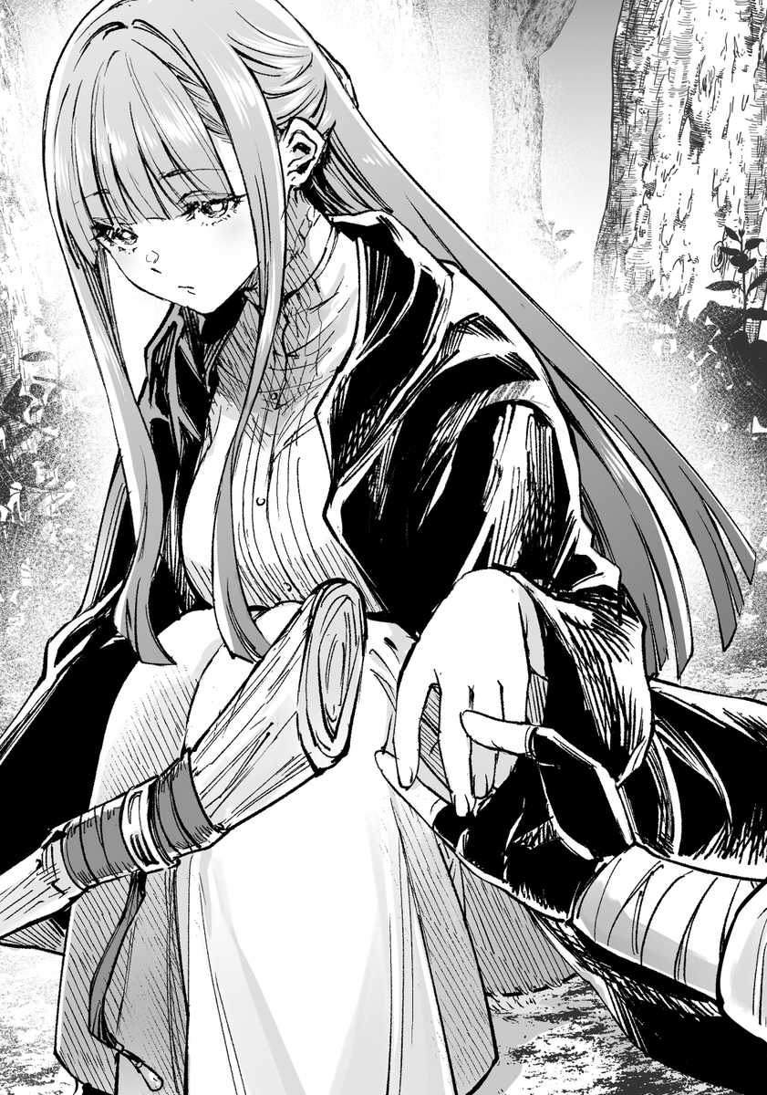 This is a pixiv picture whose title is お手をどうぞ、フェルン姫.