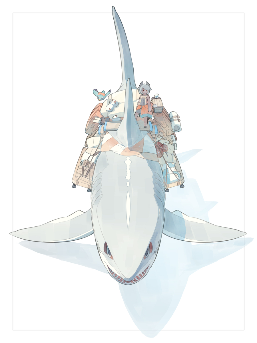 This is a pixiv picture whose title is ウミワニその２.