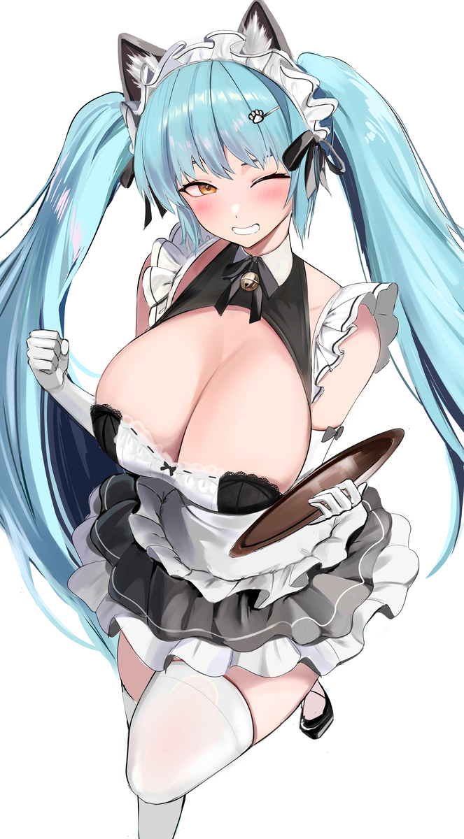 This is a pixiv picture whose title is メイド.