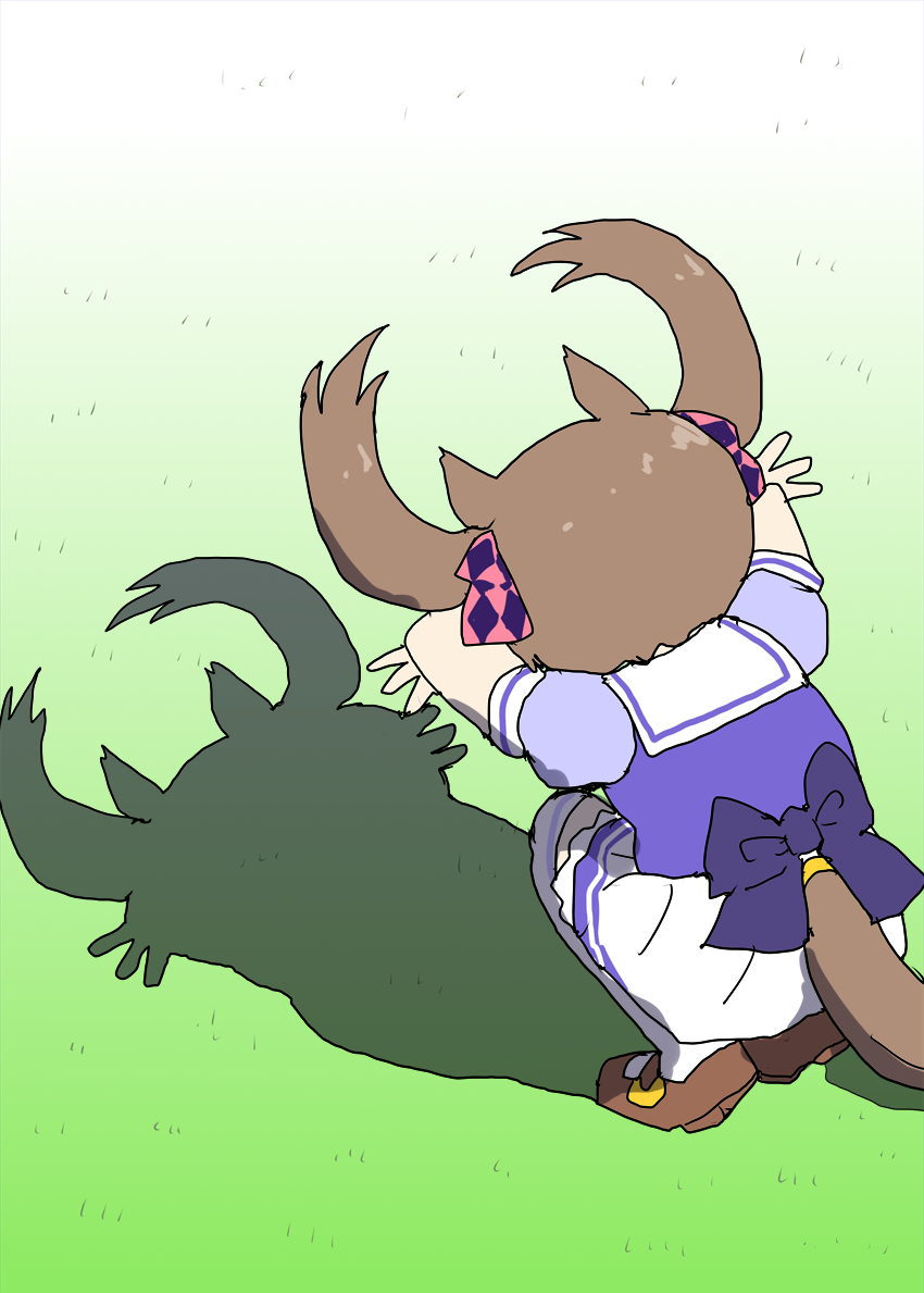 This is a pixiv picture whose title is 影で猫作れてないファル子.
