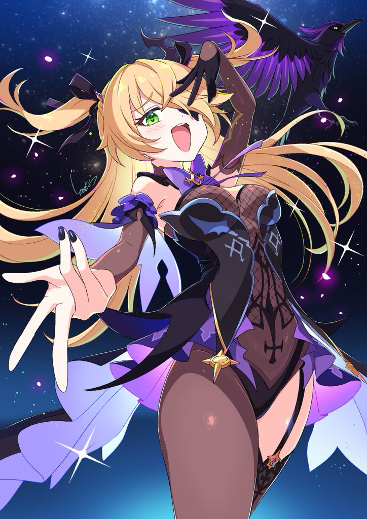 This is a pixiv picture whose title is フィッシュル誕生日.