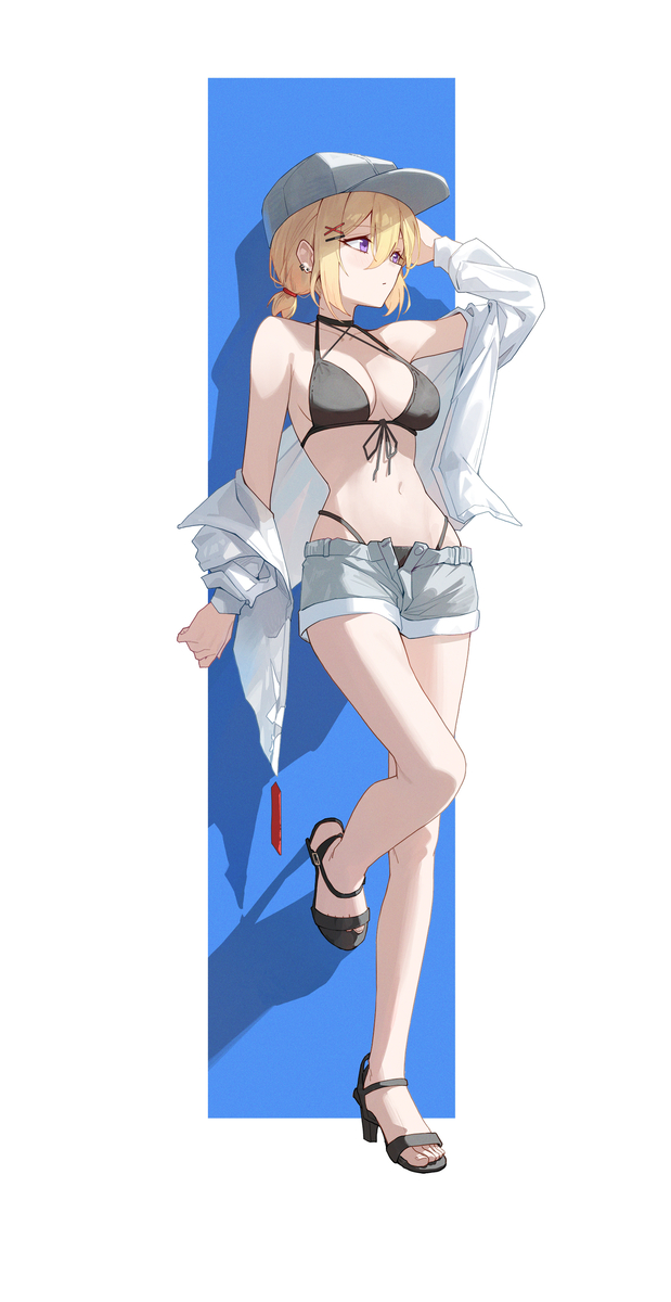 This is a pixiv picture whose title is 53日目 三角初華.