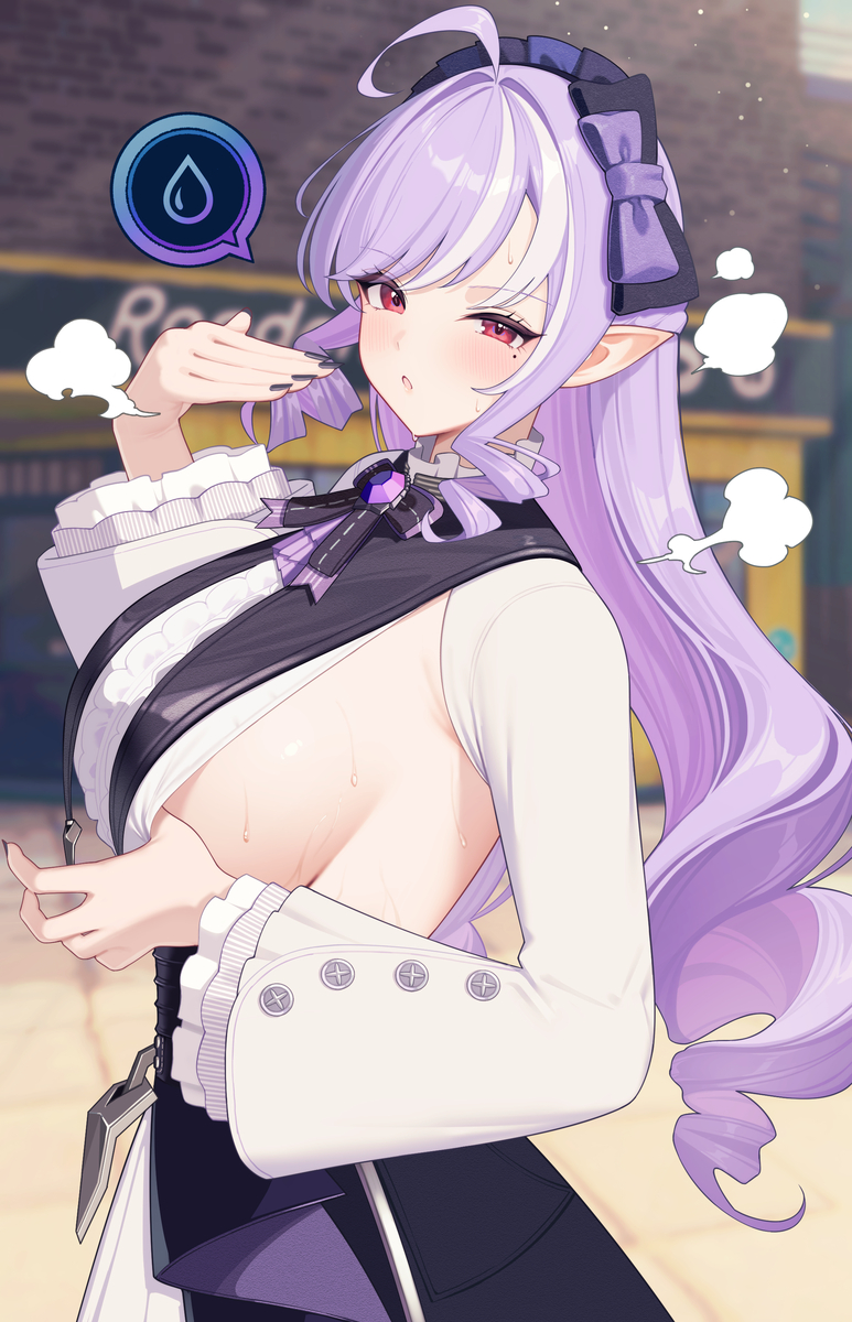 This is a pixiv picture whose title is （あっついのです）.