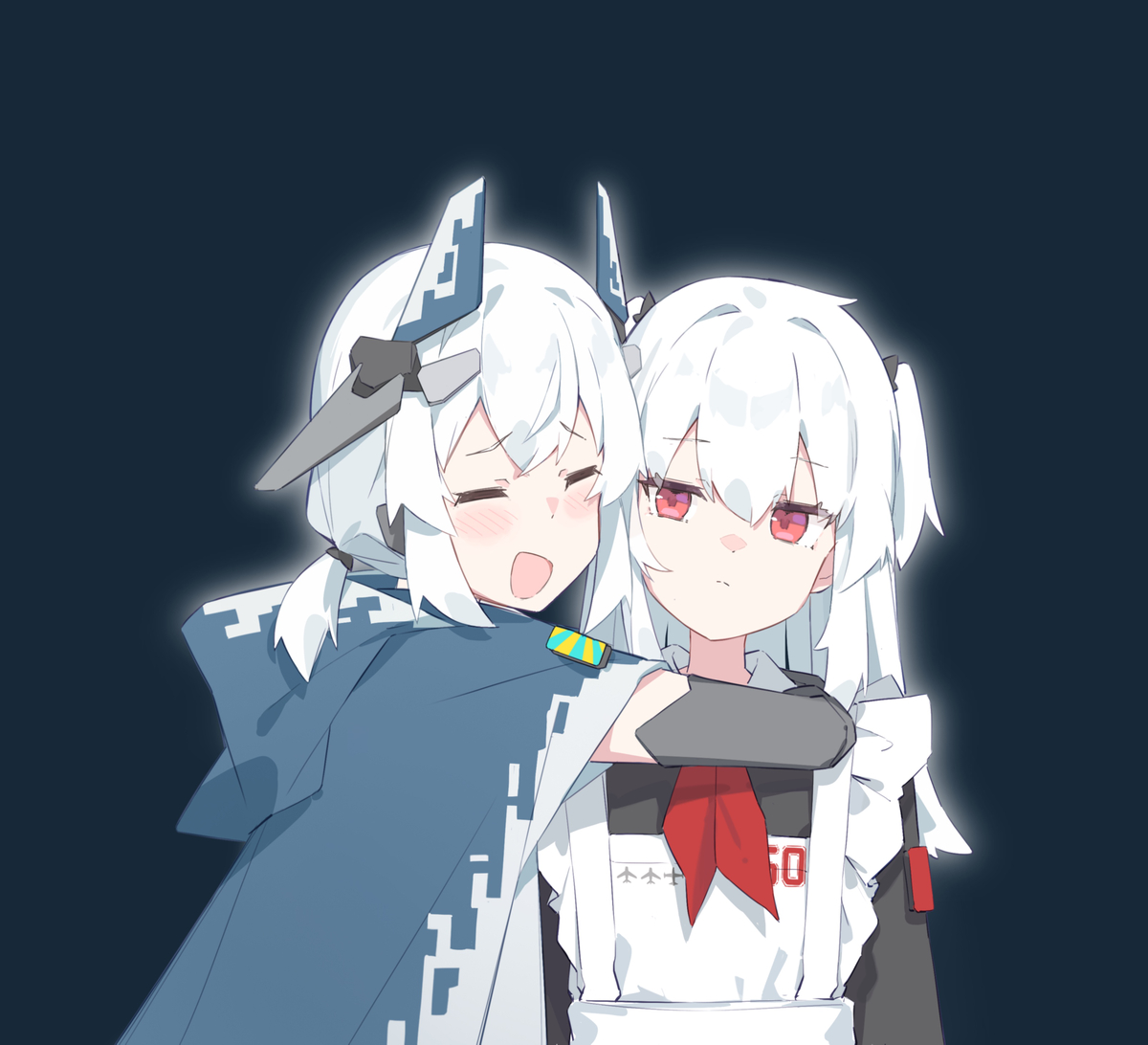 This is a pixiv picture whose title is 贴贴.