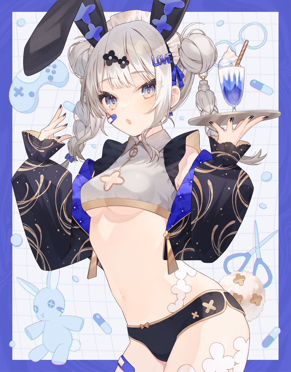 This is a pixiv picture whose title is 💙.
