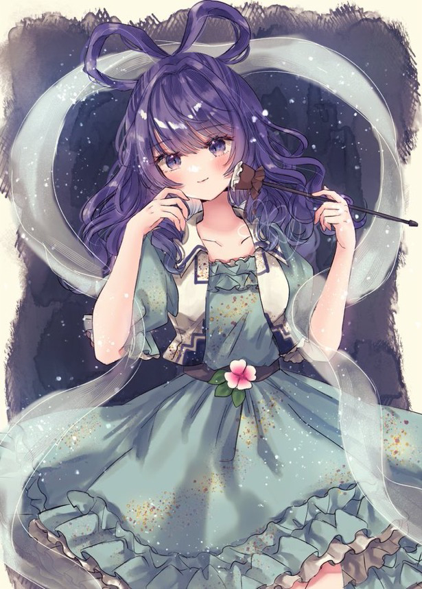 This is a pixiv picture whose title is 青娥娘々.