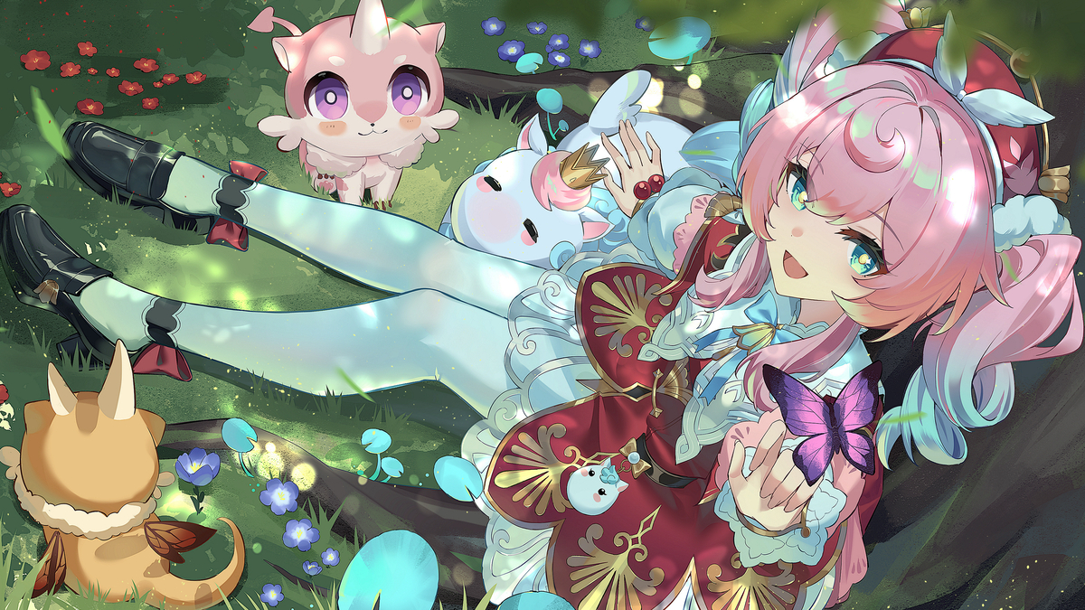 This is a pixiv picture whose title is 风堇亲卫队.