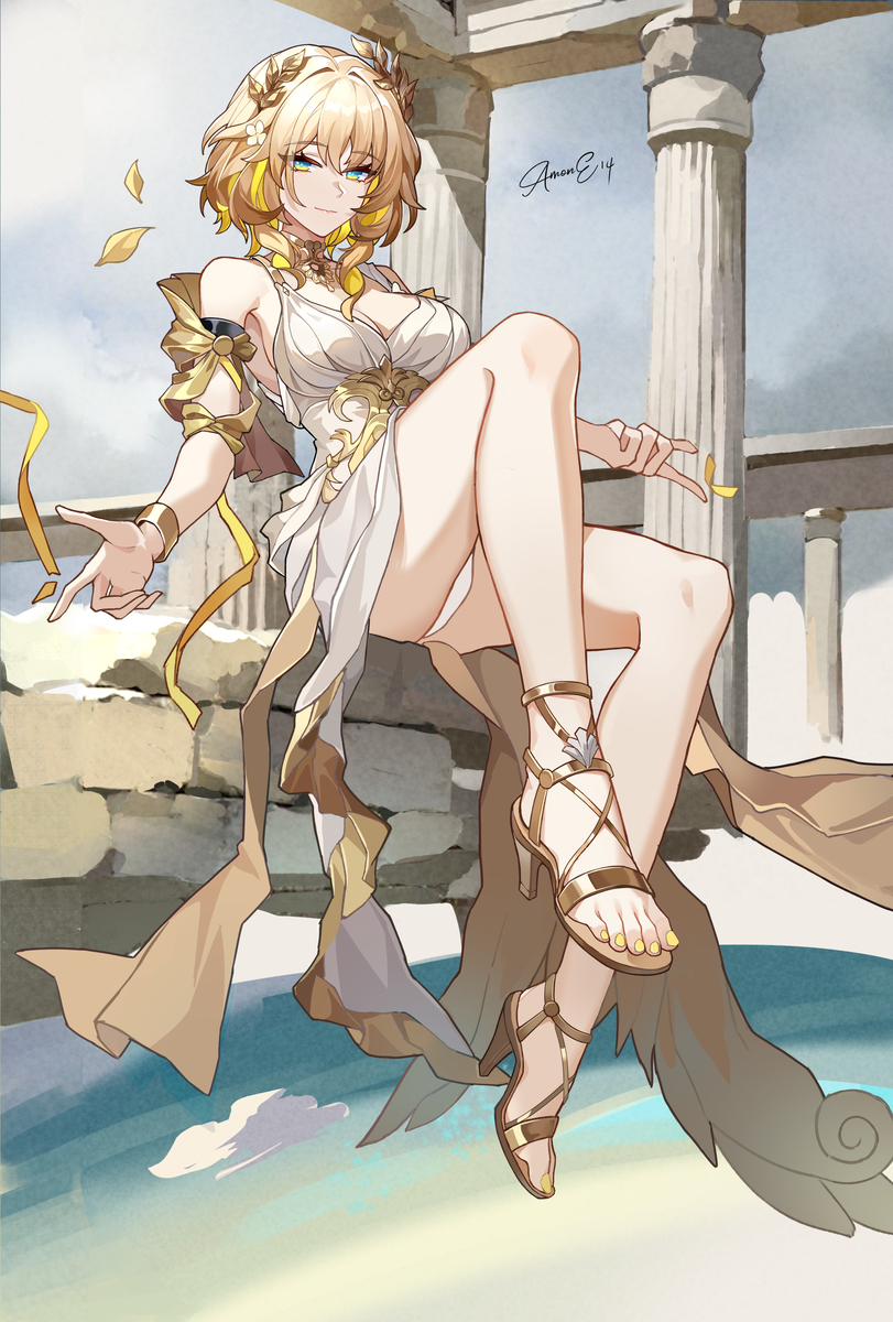 This is a pixiv picture whose title is 阿格莱亚.