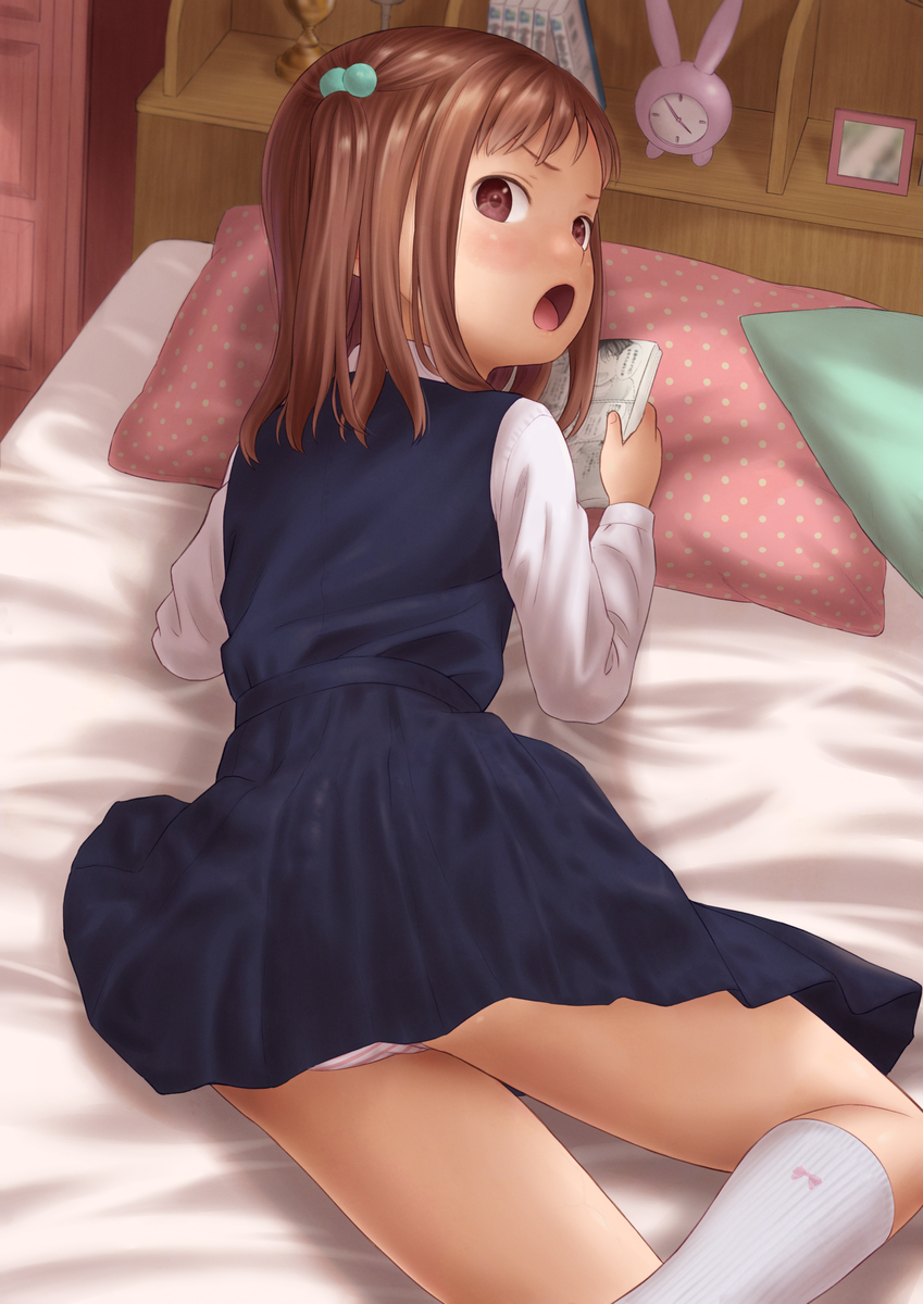 This is a pixiv picture whose title is 二八野ちゃんはちょろい.