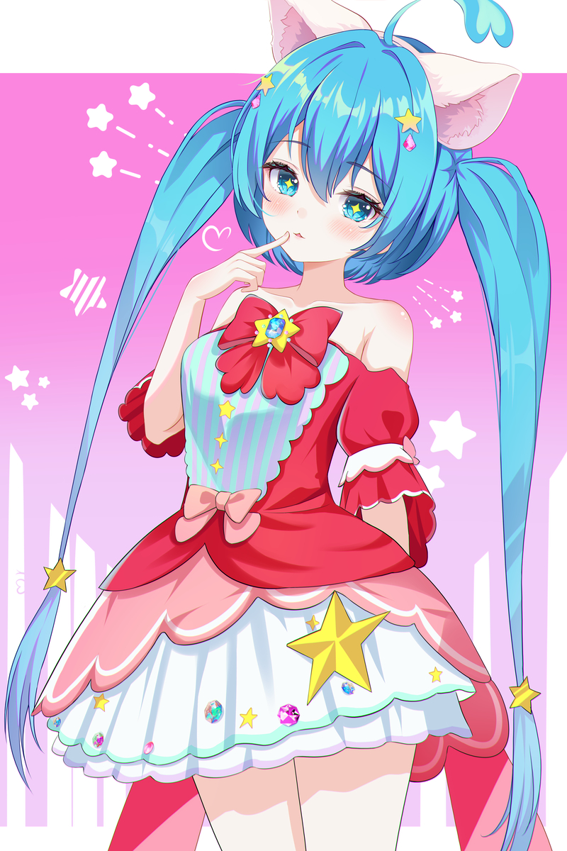 This is a pixiv picture whose title is 初音ミク.