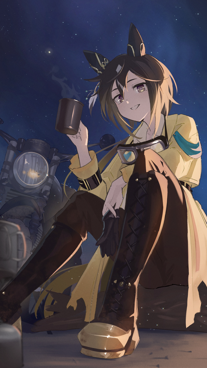This is a pixiv picture whose title is ステイゴールド.