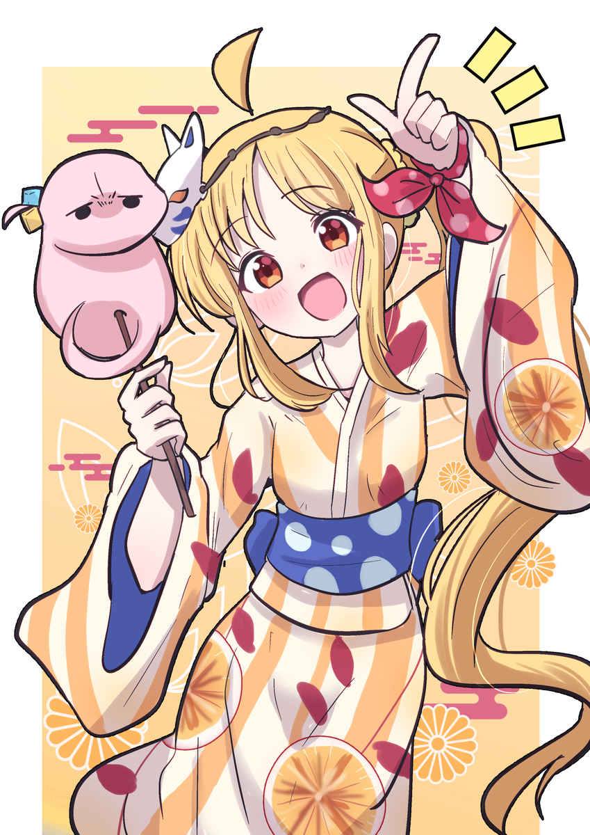 This is a pixiv picture whose title is 浴衣虹夏.