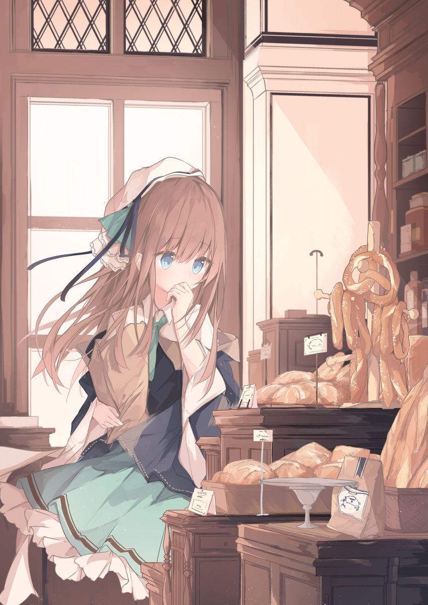 This is a pixiv picture whose title is 買いもの.