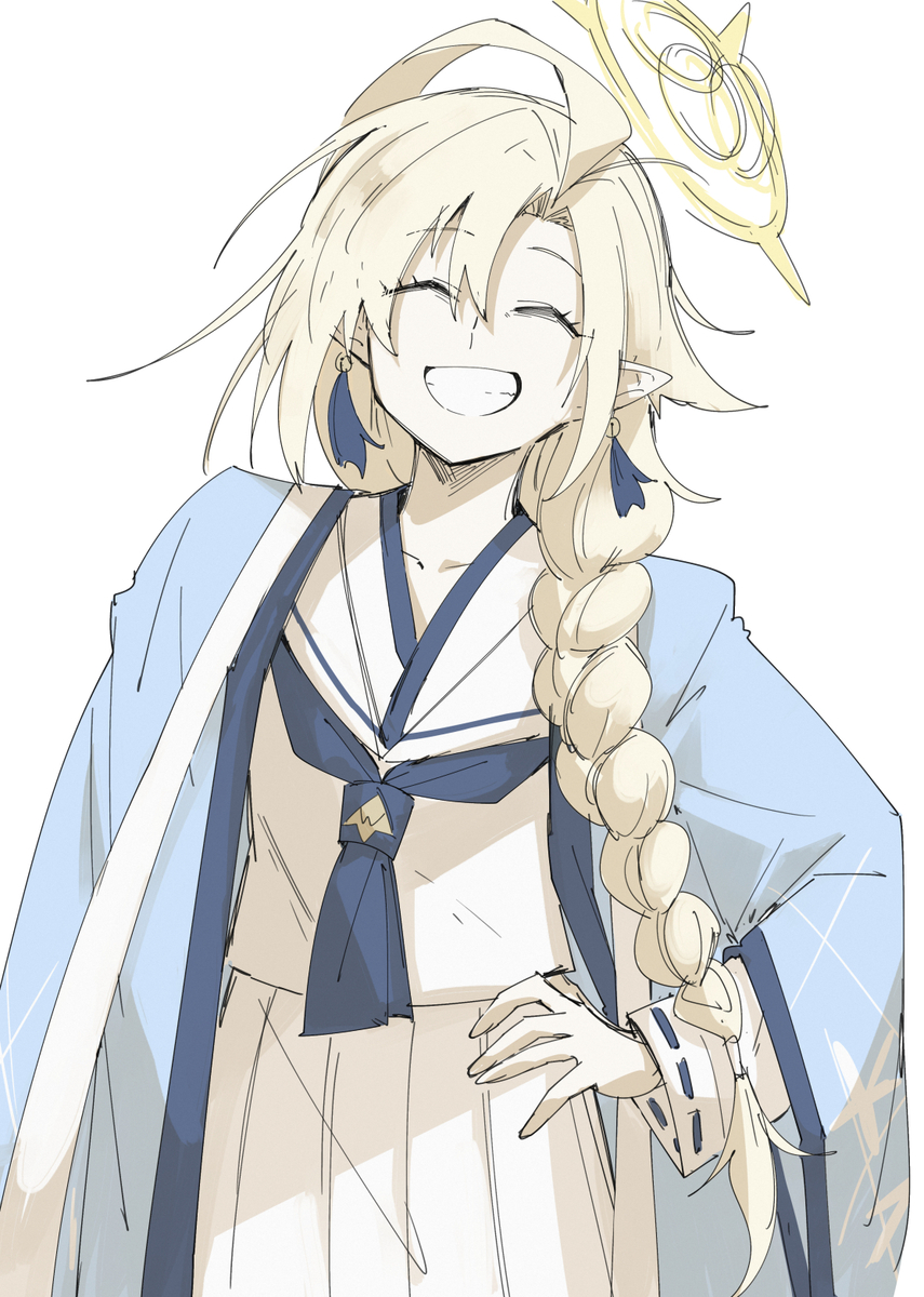 This is a pixiv picture whose title is 「アヤメ委員長！」.