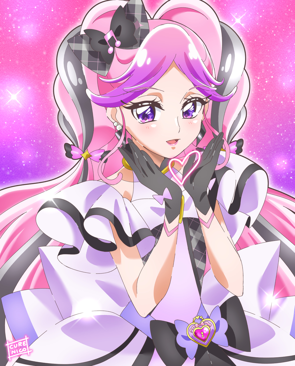 This is a pixiv picture whose title is キュアキッス.