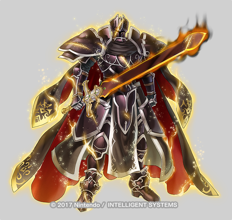 This is a pixiv picture whose title is ファイアーエムブレム ヒーローズ/ 伝説は闇に帰す 漆黒の騎士.