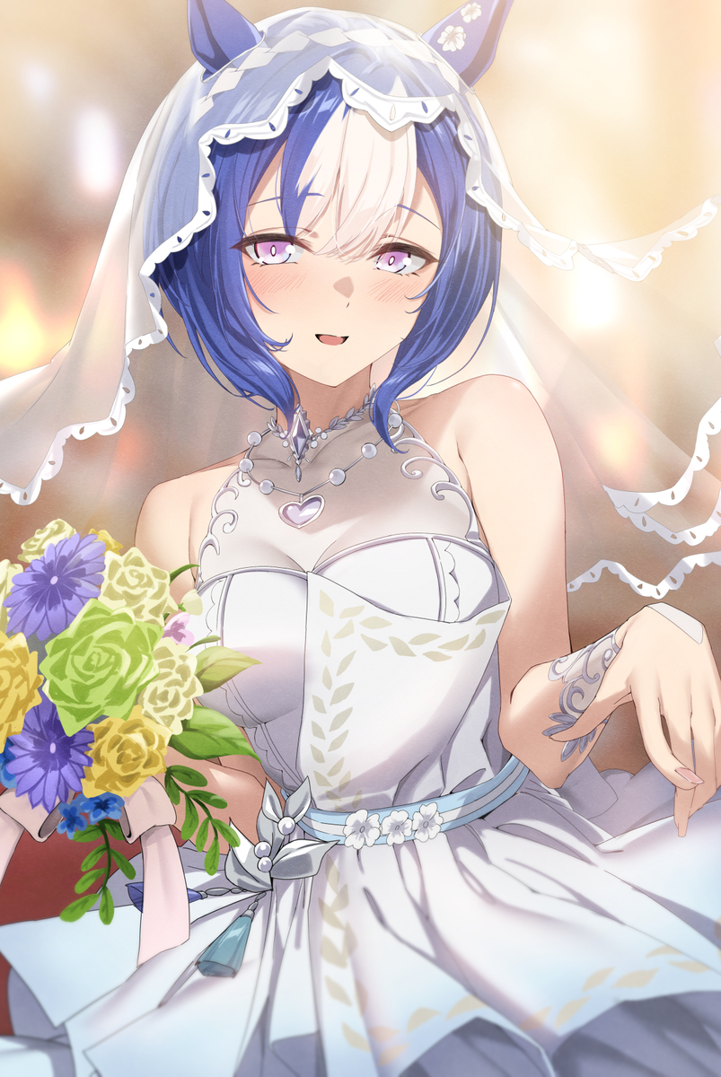 This is a pixiv picture whose title is 花嫁シーザリオ.