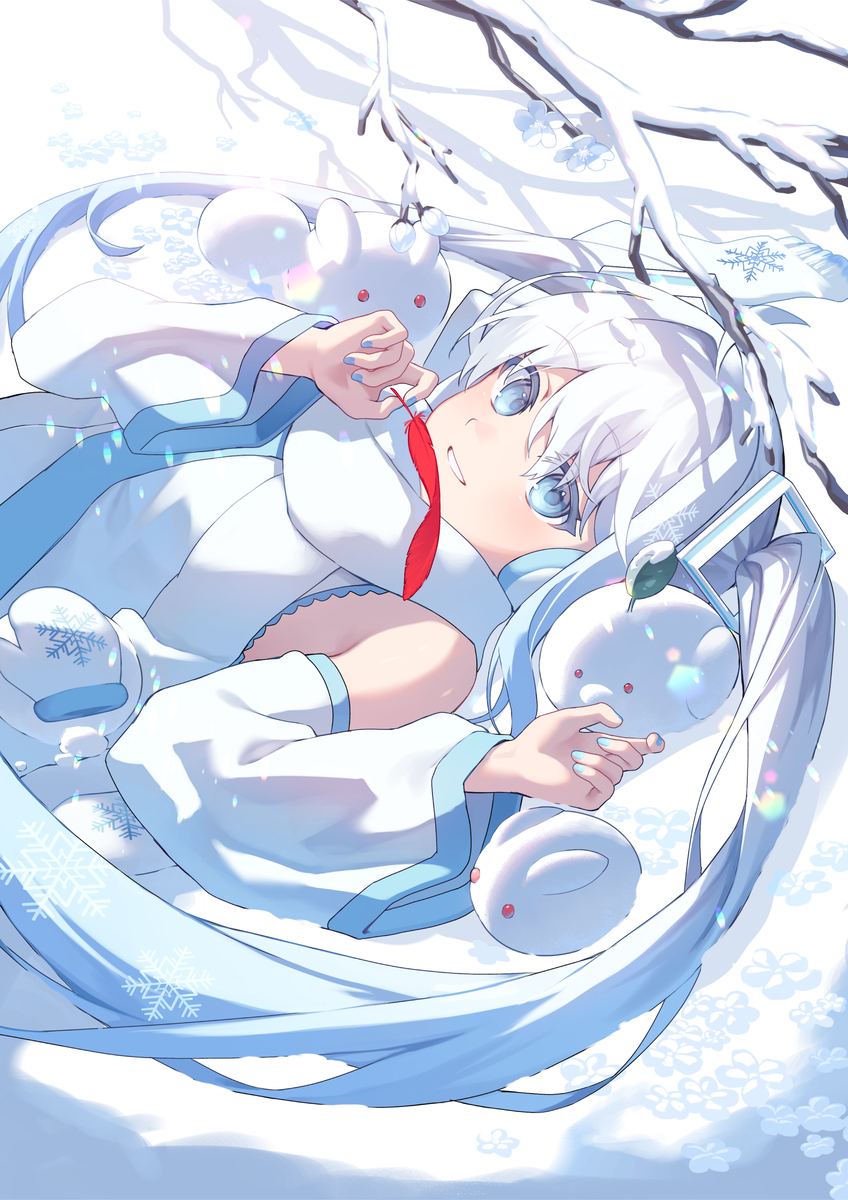 This is a pixiv picture whose title is 雪がとけたら.