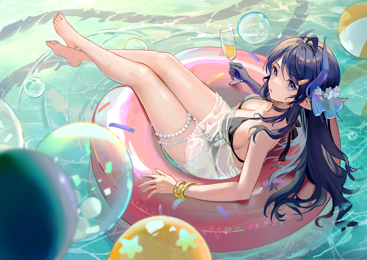 This is a pixiv picture whose title is 海沫.
