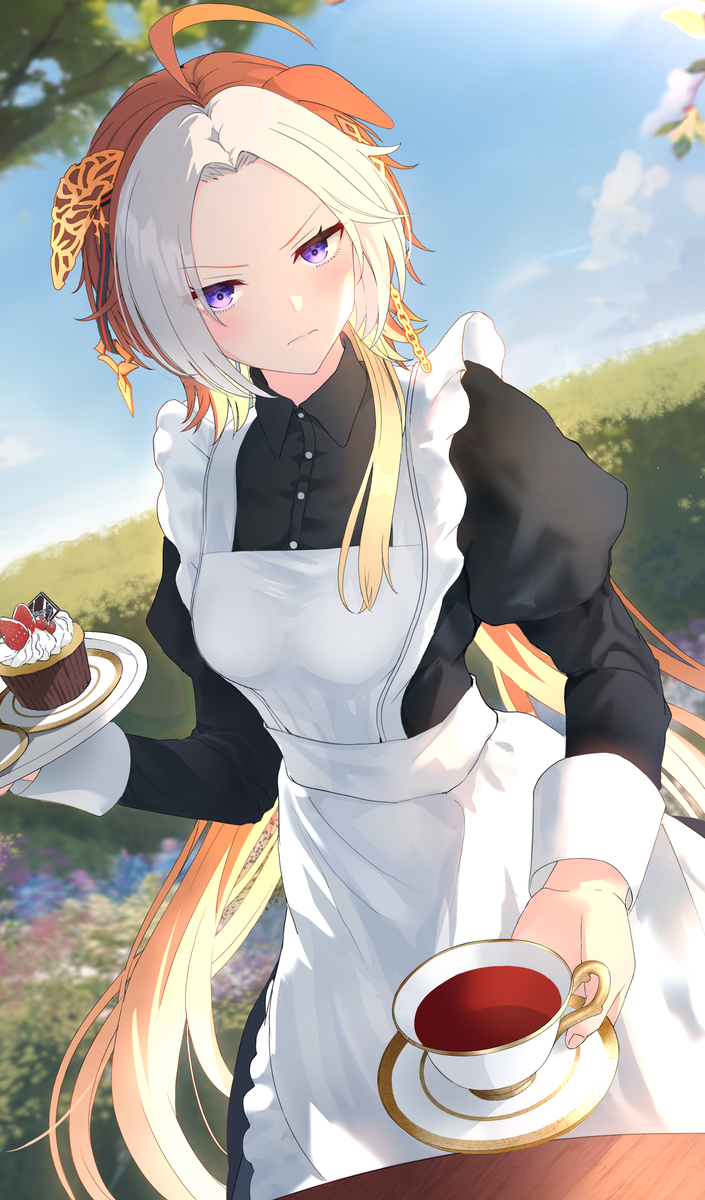 This is a pixiv picture whose title is メイドオルフェ.