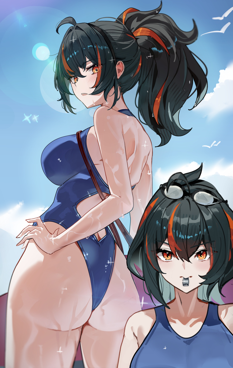 This is a pixiv picture whose title is LIfeguard.