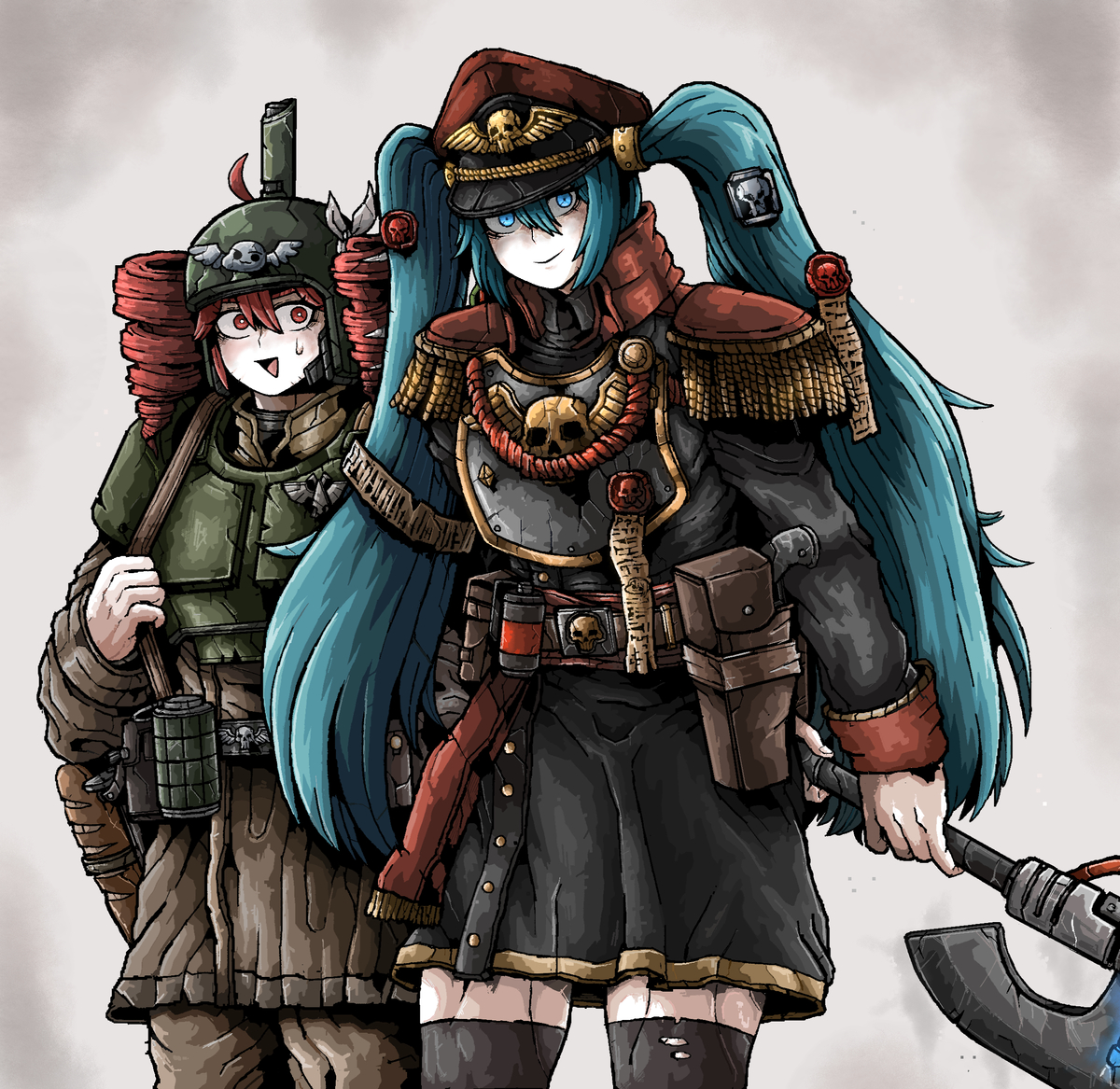 This is a pixiv picture whose title is Commissar Miku.