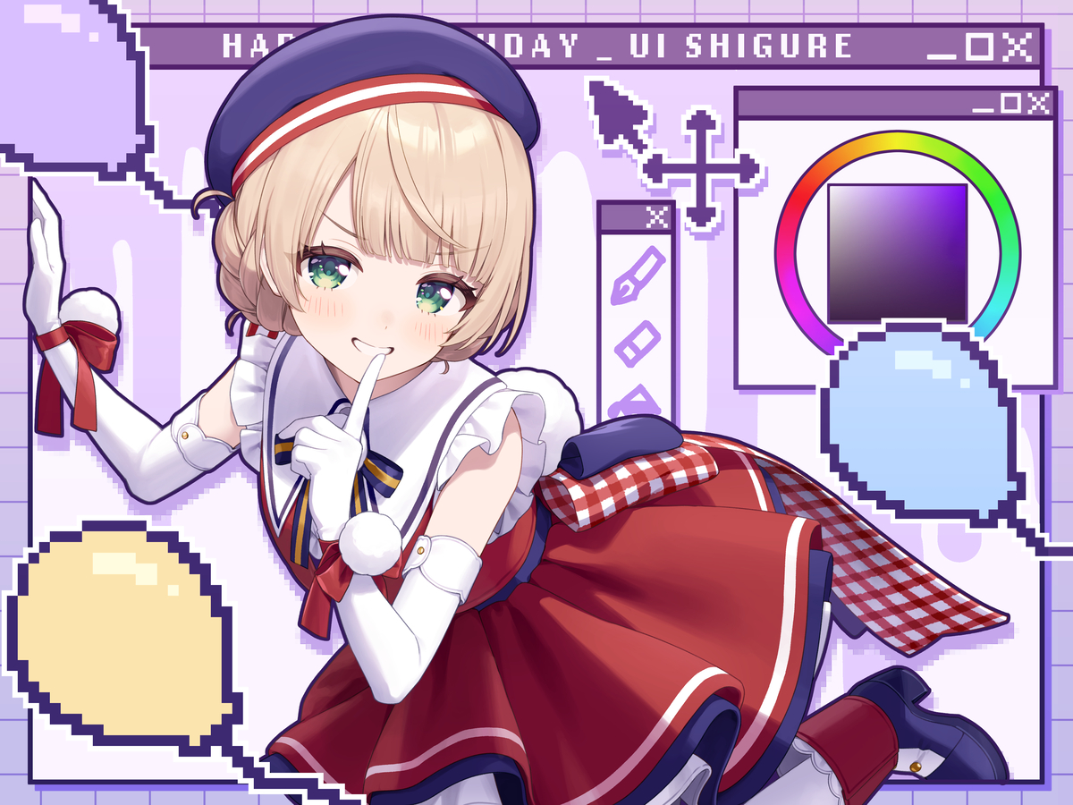 This is a pixiv picture whose title is ☂️🎈.