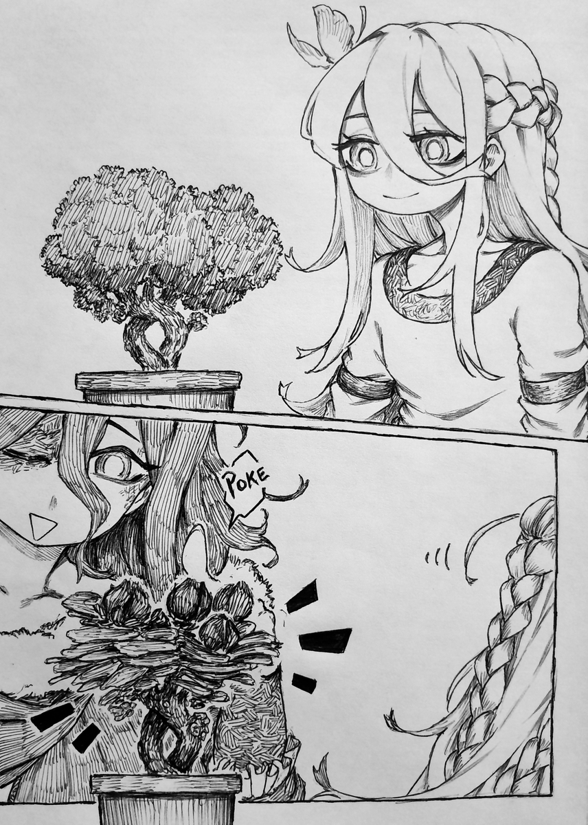 This is a pixiv picture whose title is Bonsai.