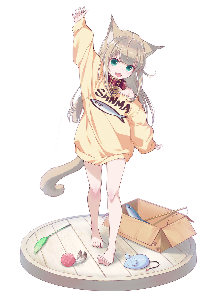 This is a pixiv picture whose title is きなこフィギュア あそんでVer..