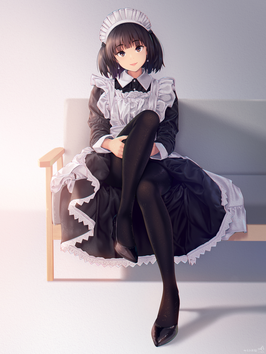 This is a pixiv picture whose title is メイド ver1.
