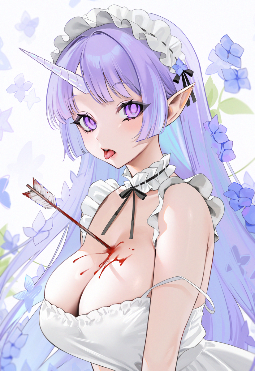 This is a pixiv picture whose title is アジサイちゃん.
