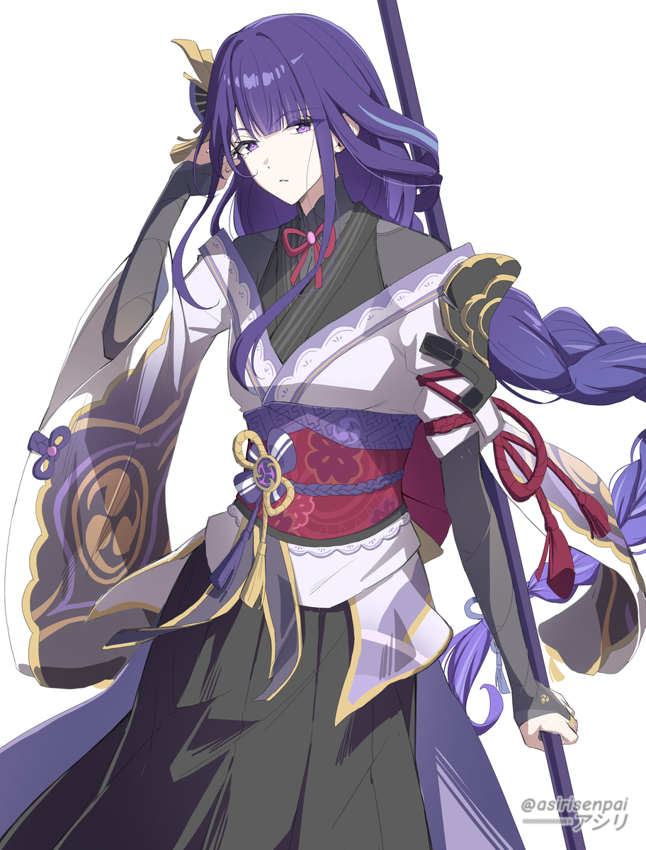 This is a pixiv picture whose title is Raiden shogun.